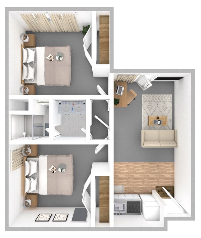 CTRL - Red Maple 2 Br 770 Sq Ft