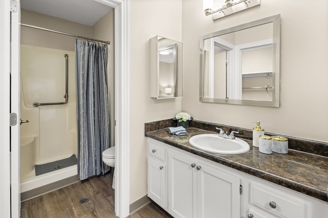 Chateau-Ridgeland-035 - Bathroom in our One-Bedroom Apartment Home